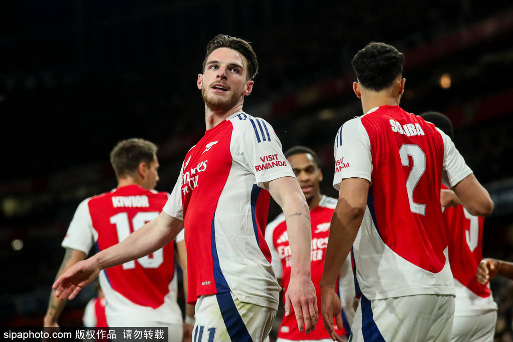 进球球员
_欧冠-赖斯任意球双响+伤退卡马文加染红 阿森纳3-0皇马