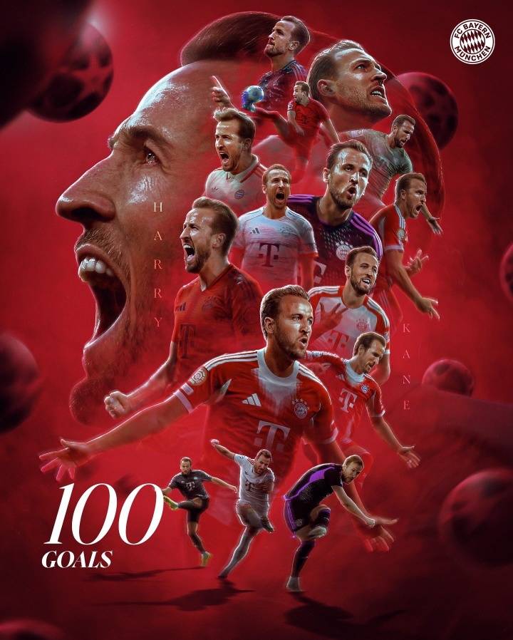 皇冠足球管理平台出租_104场皇冠足球管理平台出租!凯恩收获拜仁生涯第100球 打破C罗哈兰德纪录